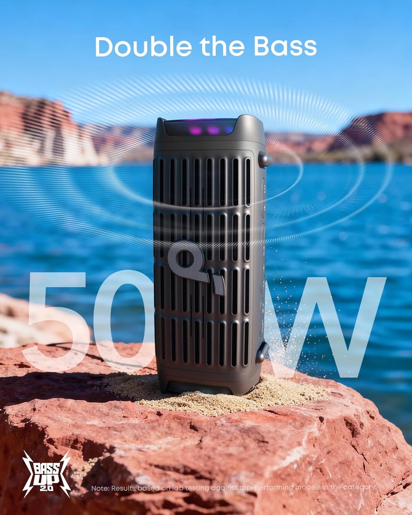 Anker Soundcore Speaker Boom 3i ,IP68 Waterproof, Floating Playback, Saltwater-Resistant, Bluetooth 5.3  Black