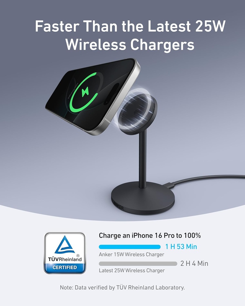 Anker Mobile Charger Wireless MagGo Stand Black