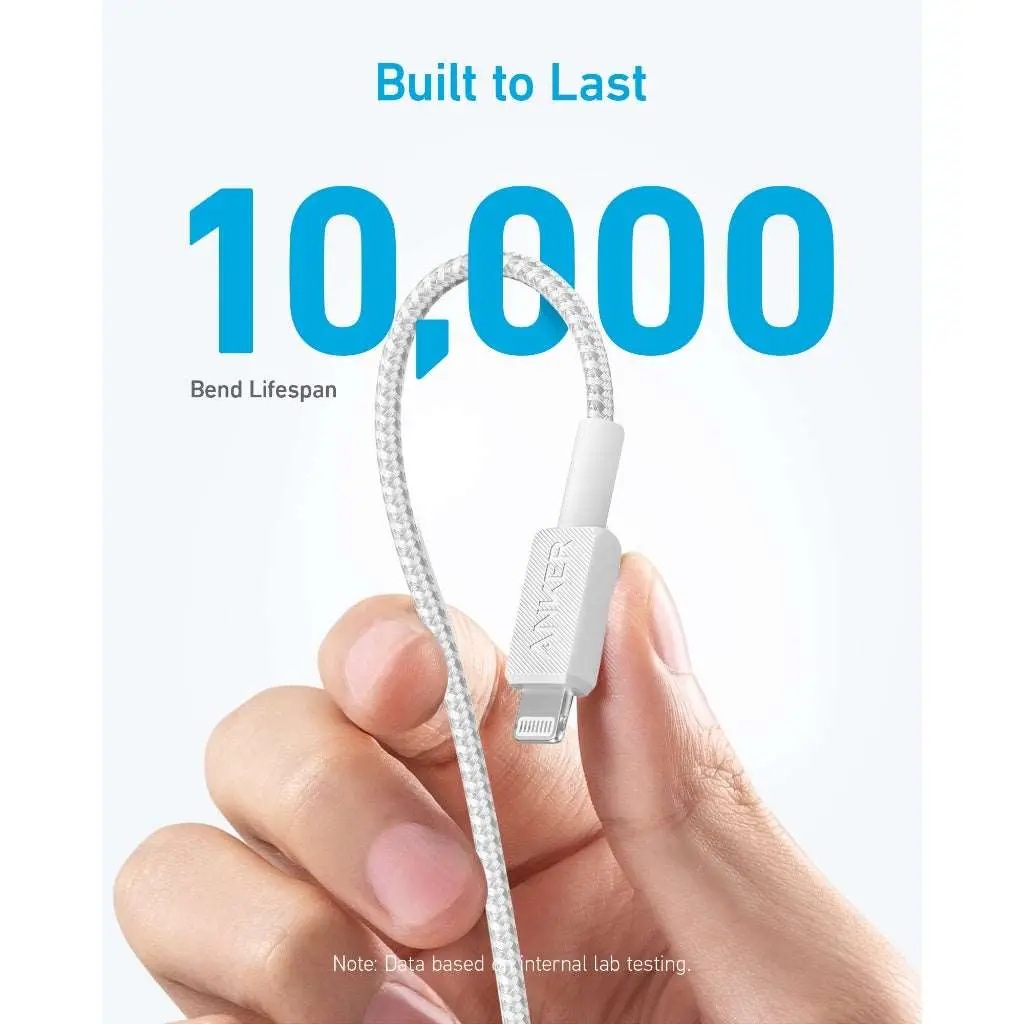 Anker Mobile Cable USB-C to MFI 1.8m 322 White