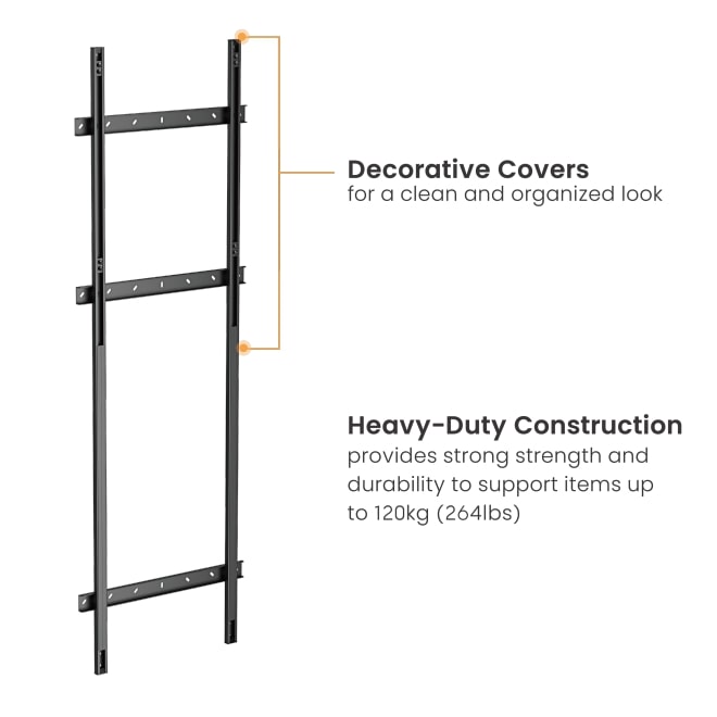 Brateck IFP Wall Mount Floor To Wall Support 120kg HAW400E-FR01