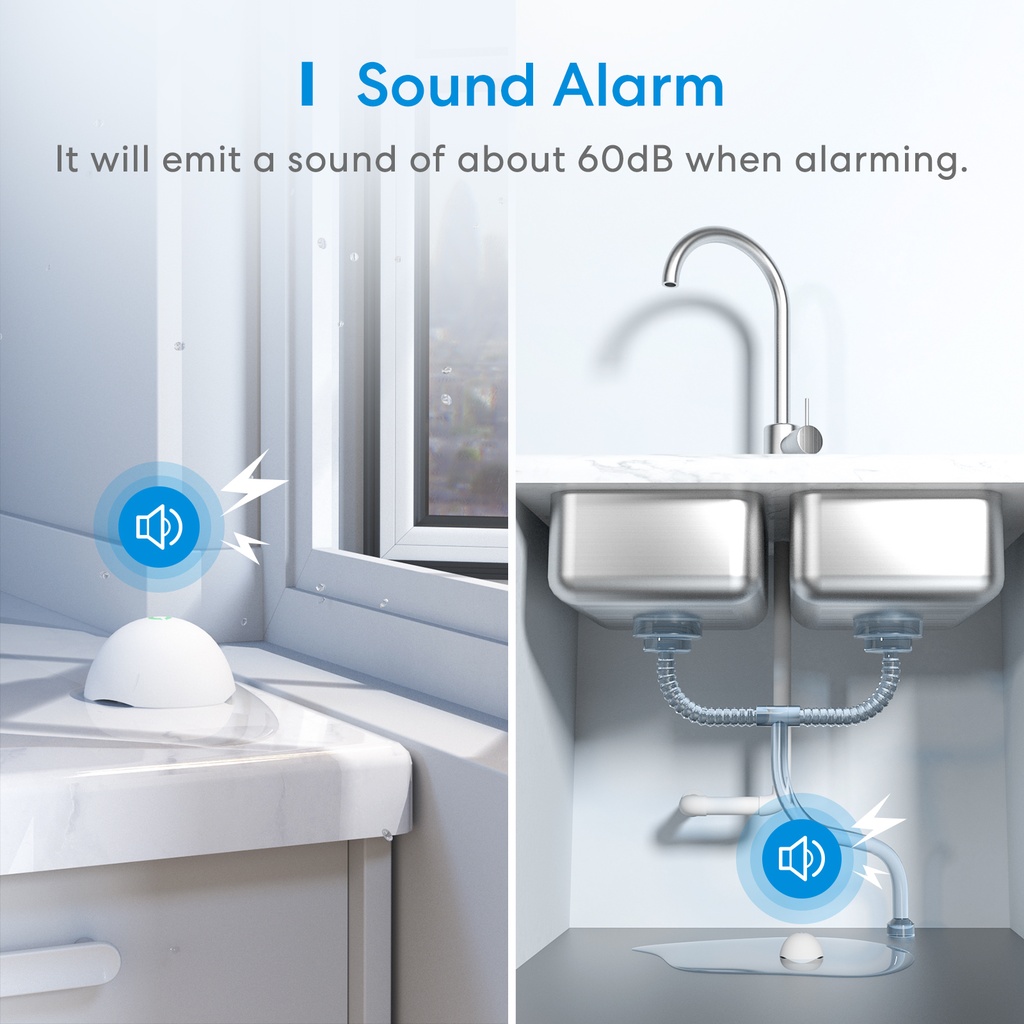Meross Homekit Smart Water Leak Sensor MS400HK-UK