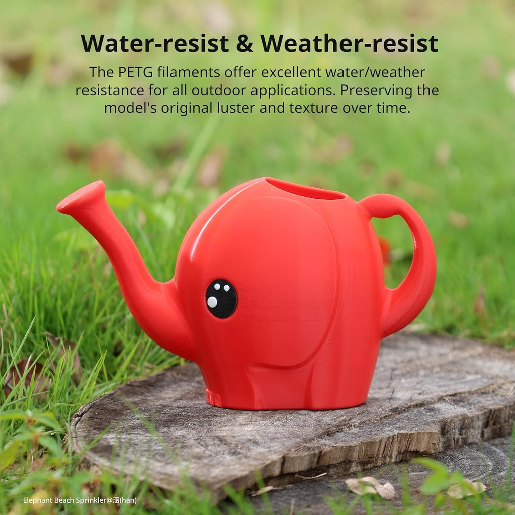 Anycubic PETG Filament Red 1Kg. Ideal Usage: Mechanical brackets, water bottles, drone parts, and functional outdoor fix