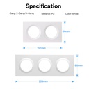 Sonoff Wall Switch Frame 3Gang