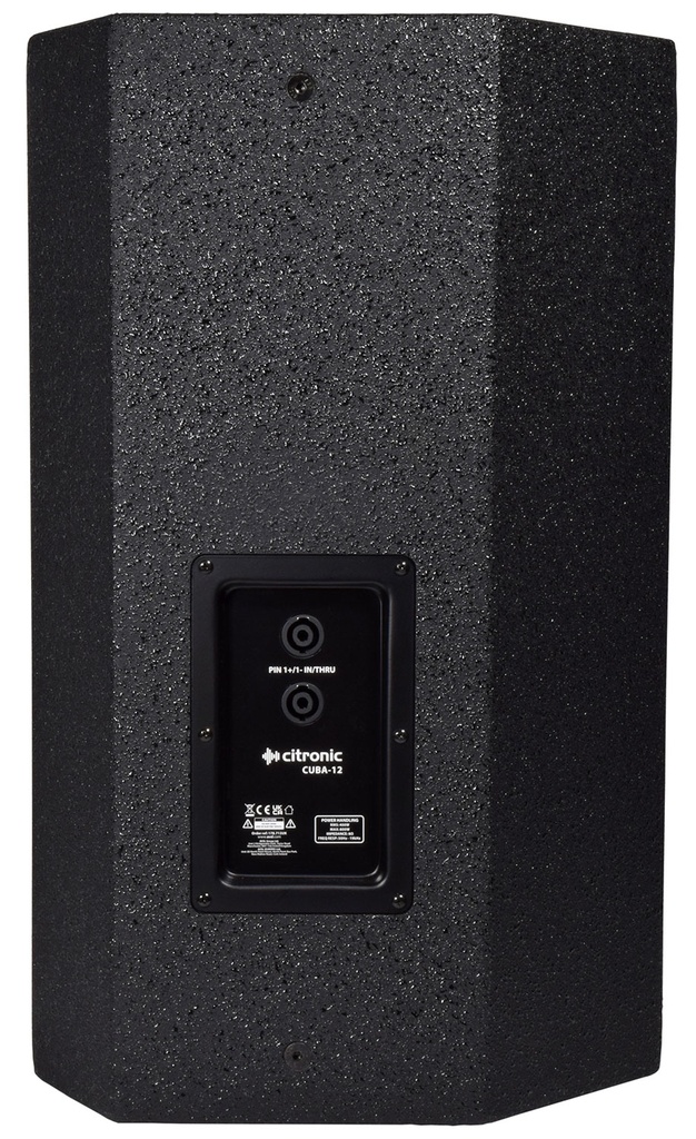 Citronic CUBA-12 Black 12'' Full Range Passive MDF Speaker 800W 178.713UK