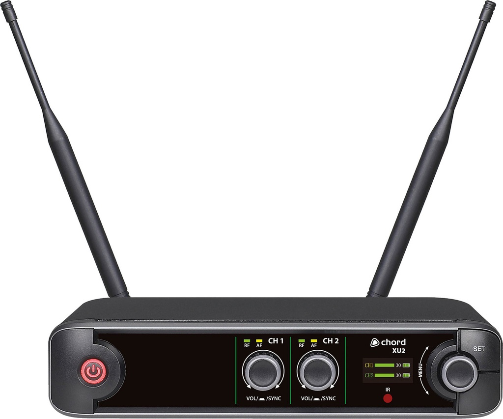 Chord XU2-H Wireless True Diversity UHF System with 2x Handheld Microphones 171.014UK