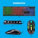 Alcatroz X-Craft 4in1 Gaming Set Keyb+Mouse+Mat+H/set BASECAMP Black