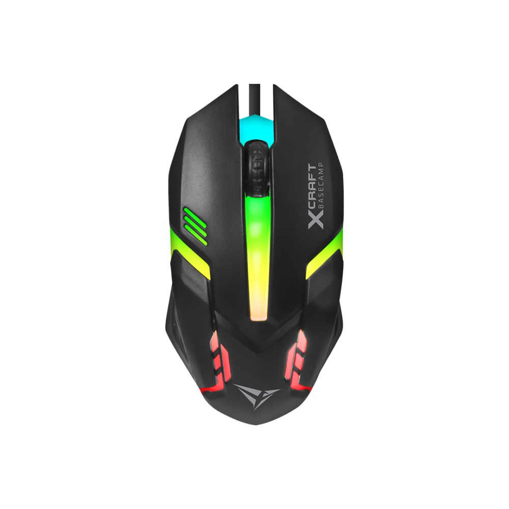Alcatroz X-Craft 4in1 Gaming Set Keyb+Mouse+Mat+H/set BASECAMP Black