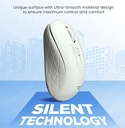 Alcatroz Mouse Wireless & Bluetooth Silent AIRMOUSE DUO 3 White