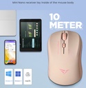 Alcatroz Mouse Wireless & Bluetooth Silent AIRMOUSE DUO 3 White