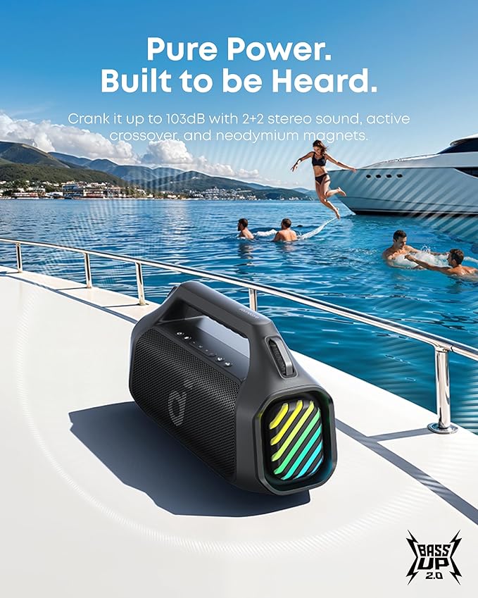 Anker Soundcore Speaker BT IPX7 Boom 2 PRO Black