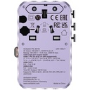 Verbatim Charger Travel Adapter 100W 2xC 2xA 1xRetractable USB-C Purple