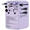 Verbatim Charger Travel Adapter 100W 2xC 2xA 1xRetractable USB-C Purple