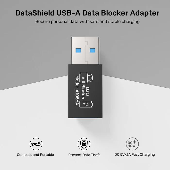 Unitek USB-A Data Blocker Support Charging 5V2A (2 pack) A1056A