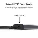 Unitek USB-C Hub 4xUSB-A 10Gbps & USB-C Power Port H1112E