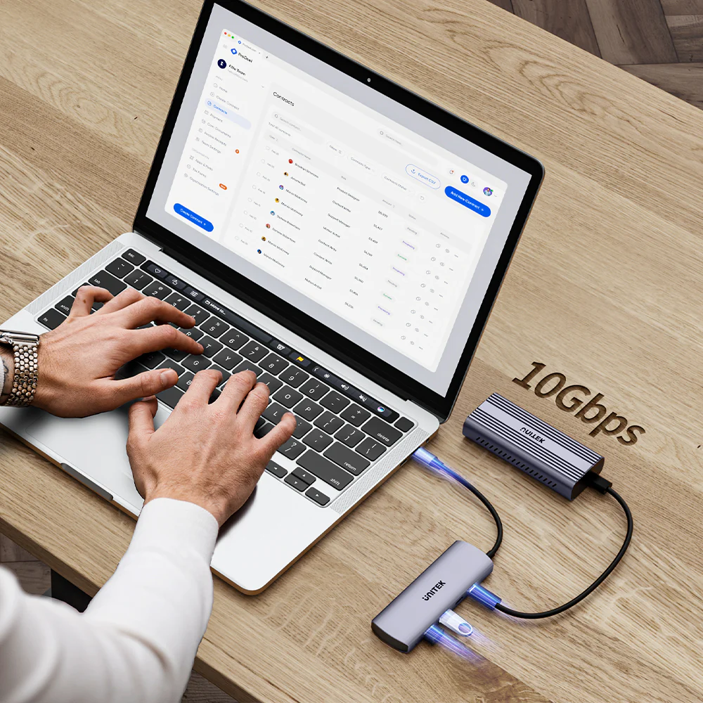 Unitek USB-C Hub 4xUSB-A 10Gbps & USB-C Power Port H1112E