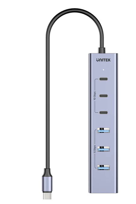 Unitek H1335A 7-Port USB-C Hub with 3xUSB-C 4xUSB-A & Power Supply
