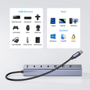 Unitek H1335A 7-Port USB-C Hub with 3xUSB-C 4xUSB-A & Power Supply