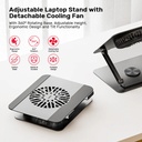 Unitek OT1098A Laptop Stand with 360 Rotation & Detachable Cooling Fan