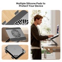 Unitek OT1098A Laptop Stand with 360 Rotation & Detachable Cooling Fan
