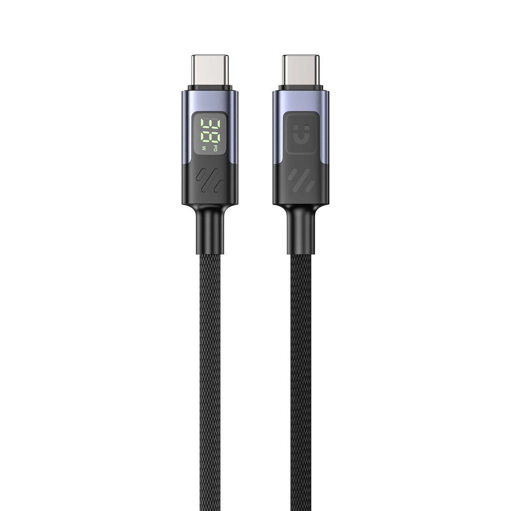 Unitek USB-C Cable PD60W Braided with Display 2.0m C14158A-2M