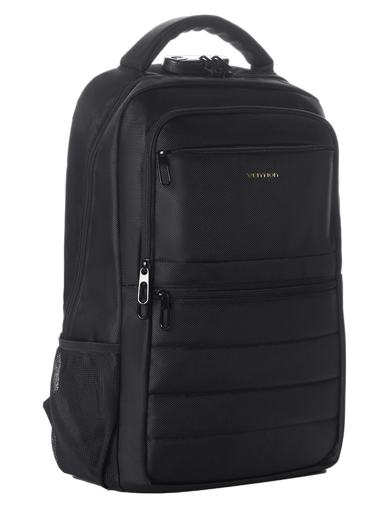 Vention Backpack 15.6'' Water-Repellent USB Charge & Lock Black KRKB0