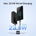 Baseus Powerbank 22.5W 20000mAh + Display EnerFill FC51 Bipow2 Pro  Black