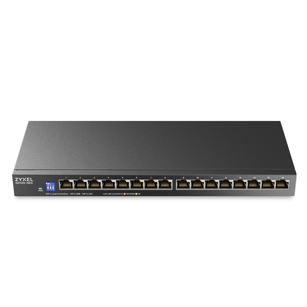 Zyxel Switch Gigabit Ethernet 16-Port UK Plug GS1100-16ES