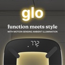 Homedics SCL-BBC200 Black Glo Essential Bathroom Body Scale with Elegant Design, Smart Analyzer App & Ambient Motion Sen