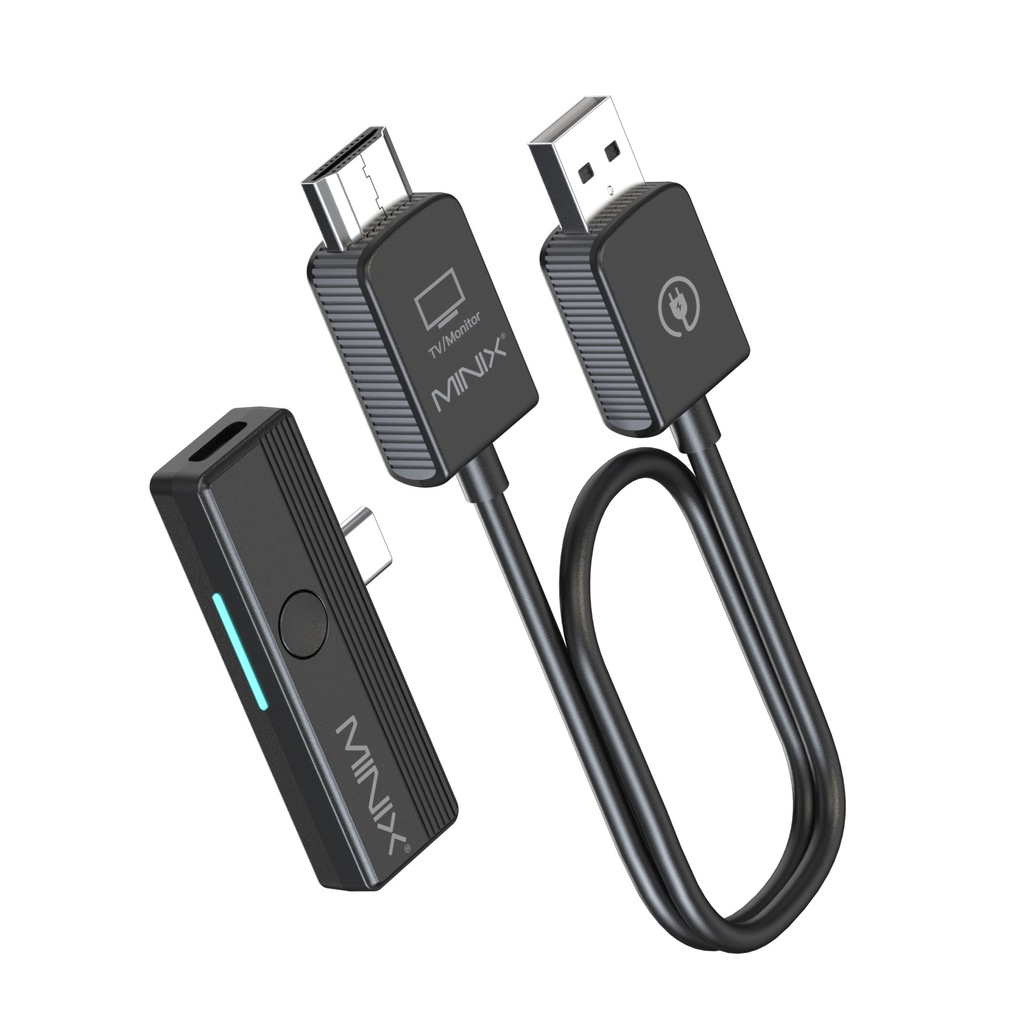 MINIX C1 Plus Wireless Display Adapter USB-C to HDMI 1080p with Phone Charging