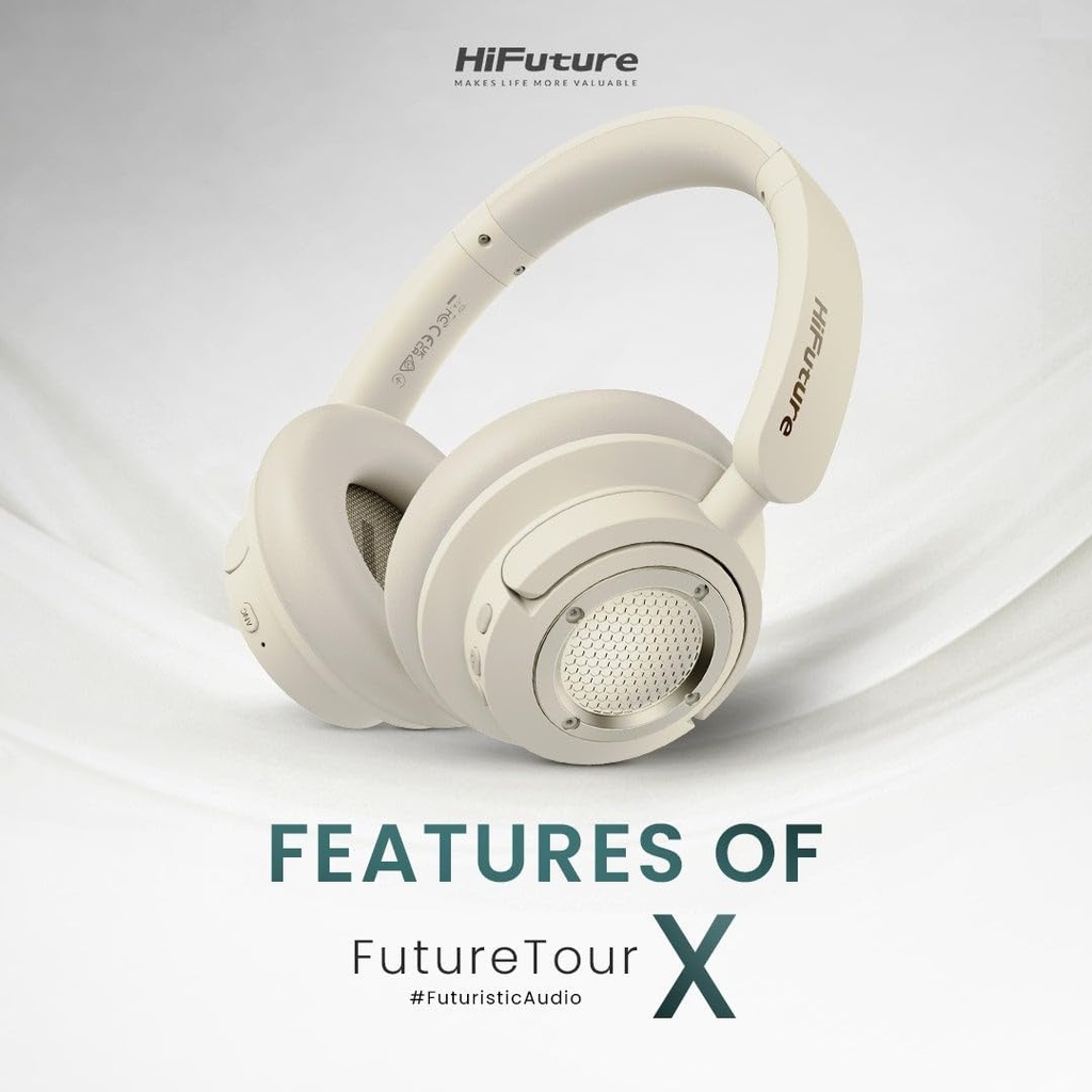 HiFuture Headphones Over Ear FUTURE TOUR X Gold
