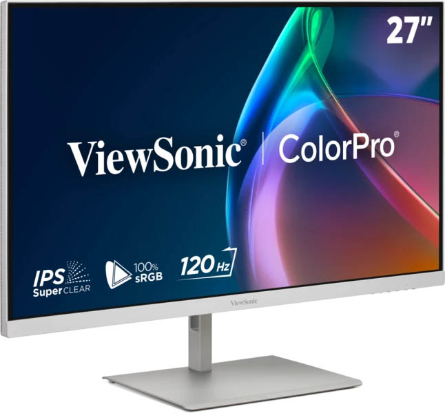 Viewsonic Monitor VP 27'' 2K QHD IPS 120Hz Full Ergonomic USB Hub HDMI USB-C PD VP2766-2K White