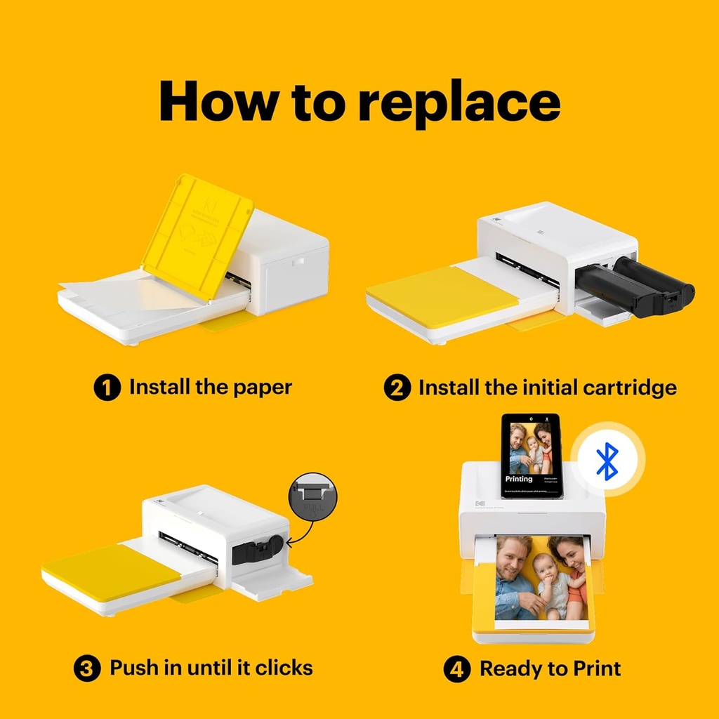 Kodak Printer Dock Sheets for Dock Plus & Dock ERA 4x6 (80 Sheets + Cartridge)