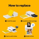 Kodak Printer Dock Sheets for Dock Plus & Dock ERA 4x6 (80 Sheets + Cartridge)