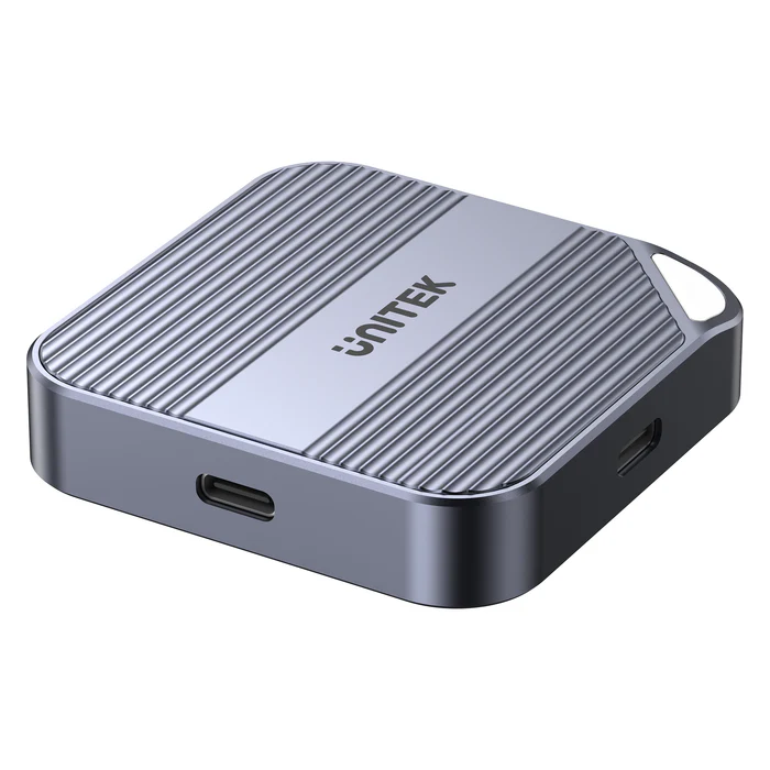 Unitek S1244A USB-C NVME/PCIe M2 2230 Magnetic SSD Enclosure 10Gbps PD100W (Attach Magnetically on the back of Phone, Ta