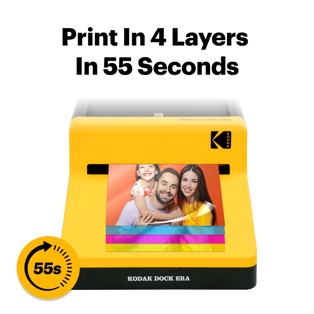 Kodak Printer DOCK ERA Black / Yellow 4x6 (10 sheets)