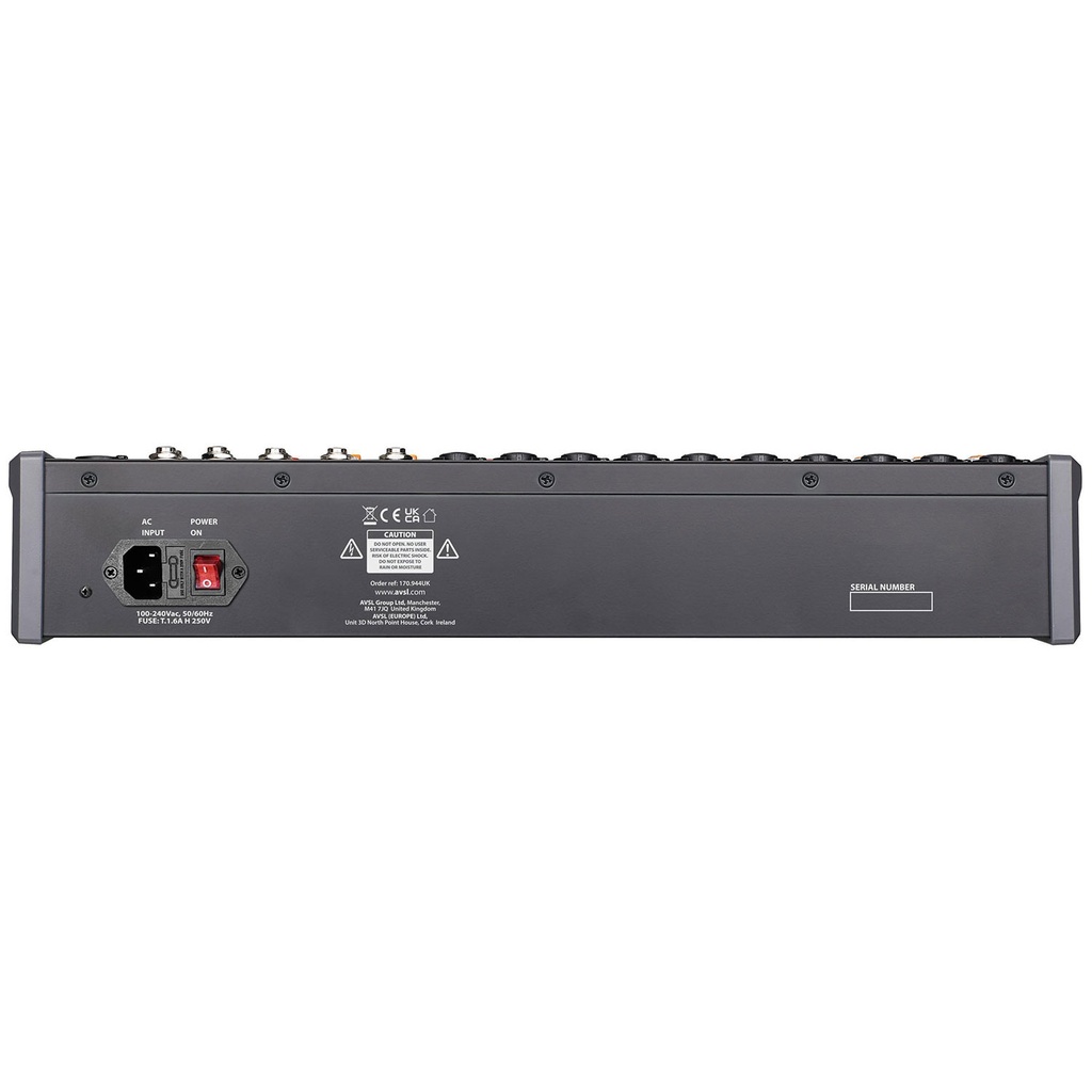 Citronic CMC-18 Live Mixer 18channels with DSP USB Play/Record Bluetooth PC/Mac Connect 170.944UK