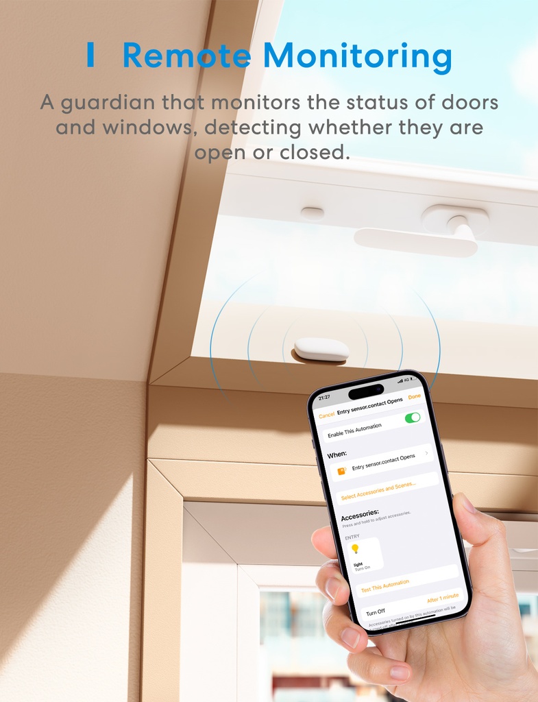 Meross Homekit Smart Door and Window Sensor MS200HK-UK