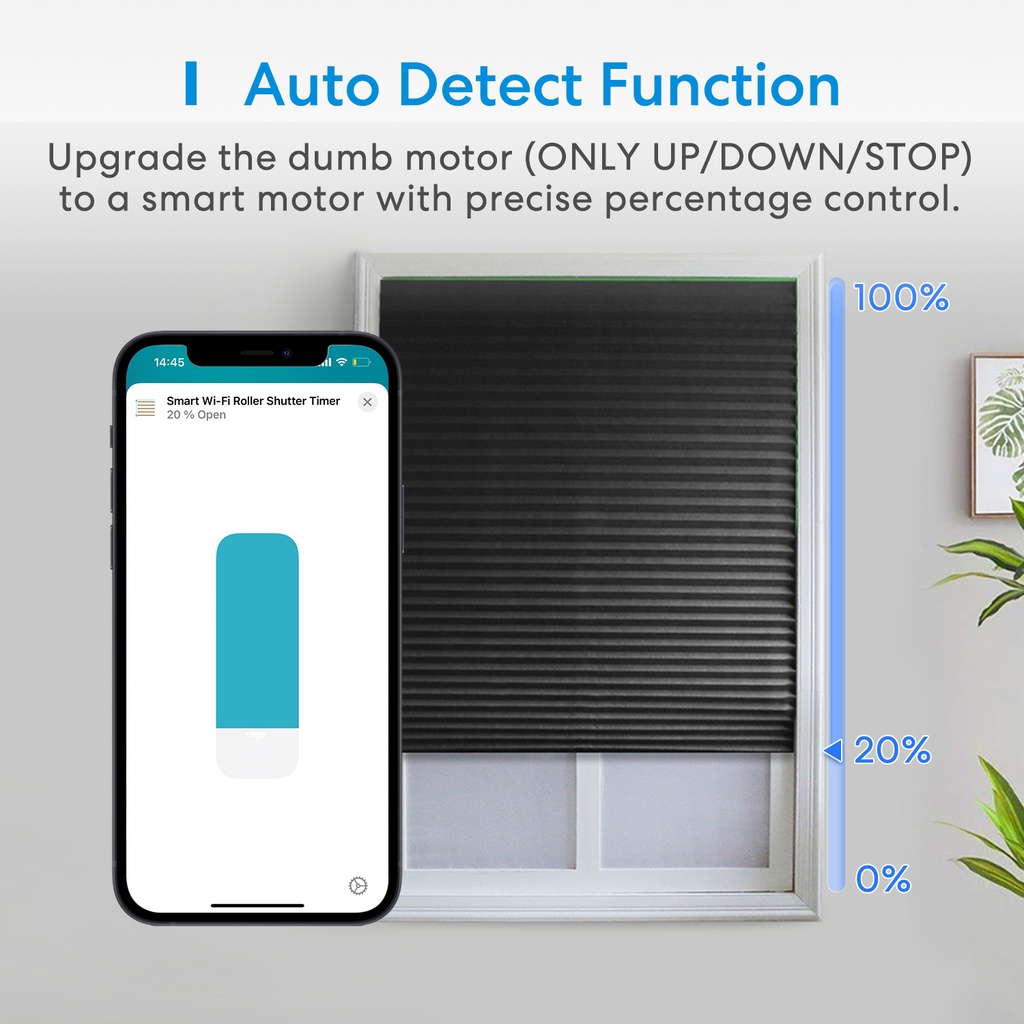 Meross Homekit Smart Wi-Fi Roller Shutter 5A MRS100HK-EU