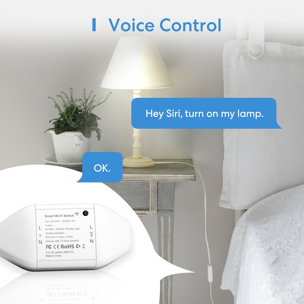 Meross Homekit Smart Wi-Fi Switch 10A MSS710HK-UN