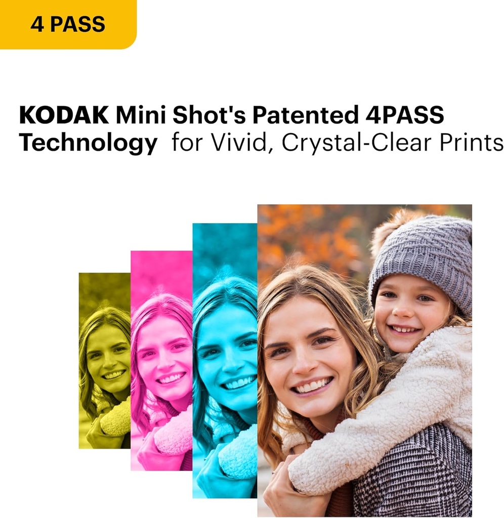 Kodak Instant Camera & Printer ERA Mini Shot 2 MS200B Black (2.1x3.4)