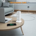 Tessan 12 Gang Extension 3 USB 2m 13A TPS04-UK-C
