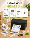 Inateck Label Barcode Printer Thermal Bluetooth & USB PR40 Black