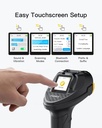 Inateck Barcode Scanner CMOS+CCD 1D/2D Wireless 2.4GHz/Bluetooth USB-A 2600mAh Display Screen Smart Charging Base N6001 
