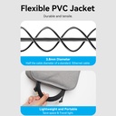 Vention NETWORK Cable Cat8 SFTP Rotate Right Angle Slim 5.0m Black IKLBJ