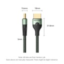 Vention HDMI Cable 2.1 8K60Hz Braided Ultra Thin 3.0m ALOGI