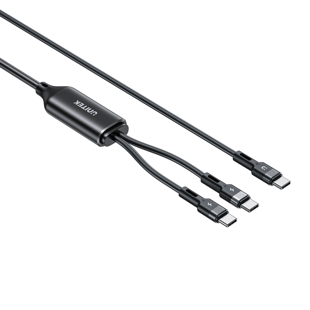 Unitek USB-C Cable PD100W 2-in-1 Dual Charging C14146ABK01-1.8M