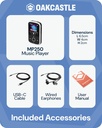 Oakcastle MP250 Portable MP3 Player with 16GB Built-in Memory, Bluetooth & Earphones