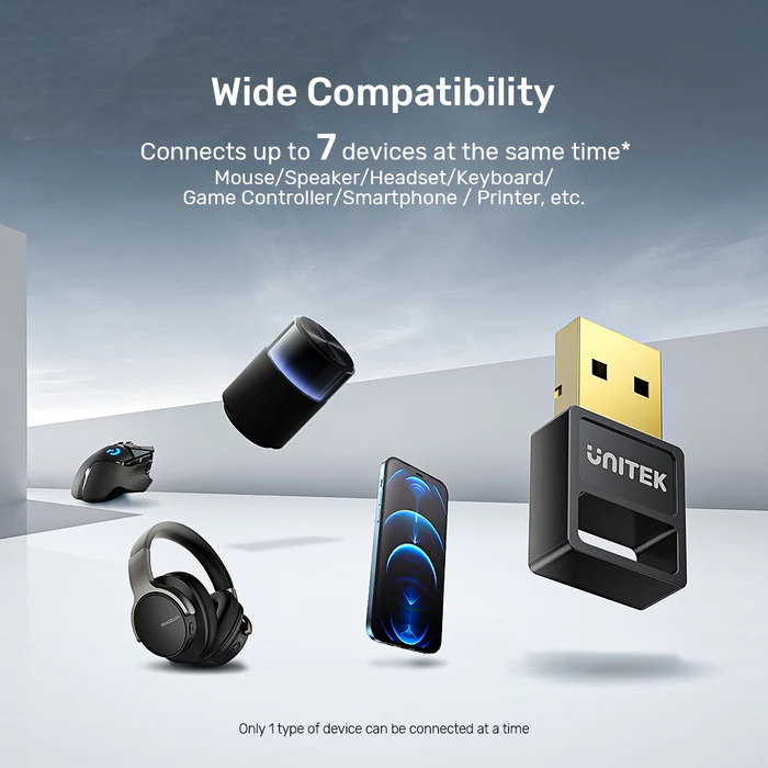 Unitek B105B USB v5.3 Bluetooth Adaptor