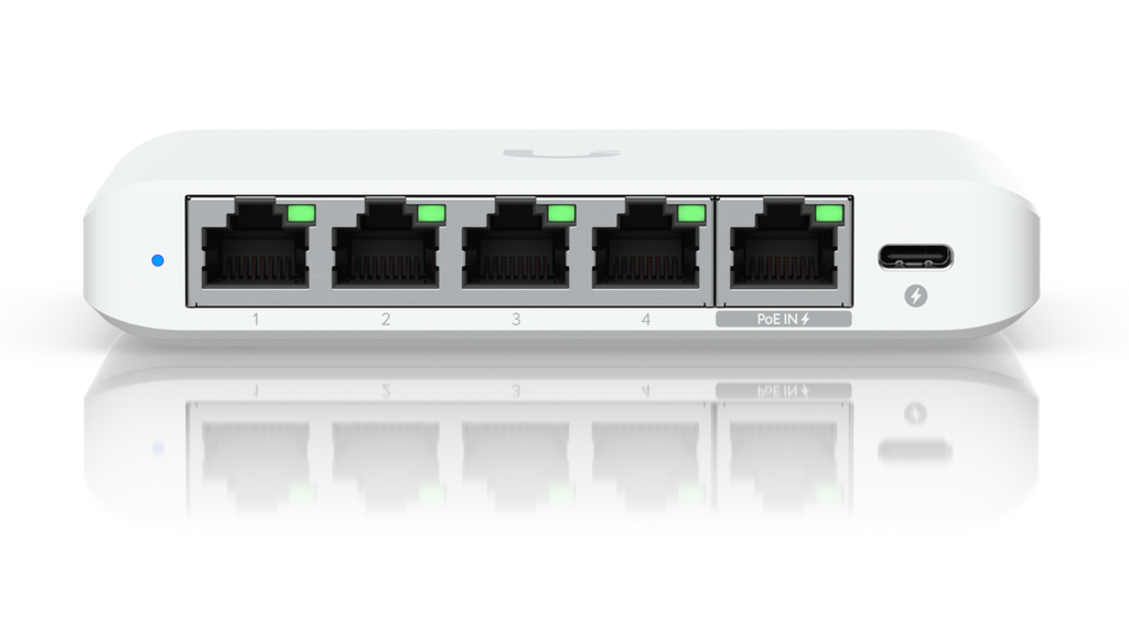 Ubiquiti UniFi Switch Flex Mini 2.5G 5-Ports with PoE In USW-FLEX-2.5G-5