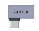Unitek UCA USB-C 4.0 Male to Female Adaptor 90degrees (Side) A1040GY